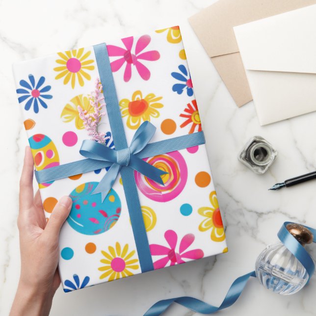 Papel De Regalo Flores de Pascua (Regalar)