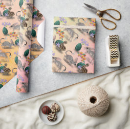 Papel De Regalo Flores de Pascua Bilby y Australia