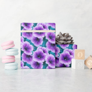 Papel De Regalo Flores de Petunia Lavender