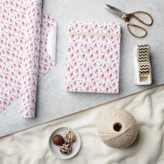 Papel De Regalo Flores de Refinada Feminidad