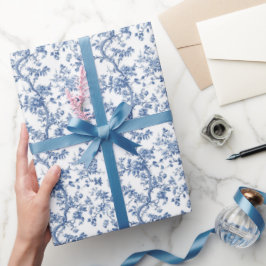 Papel De Regalo Flores de Sauce Antiguo