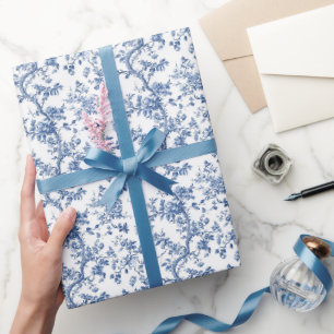 Papel De Regalo Flores de Sauce Antiguo