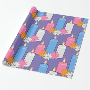 Papel De Regalo Flores de velas encendidas Thunder_Cove