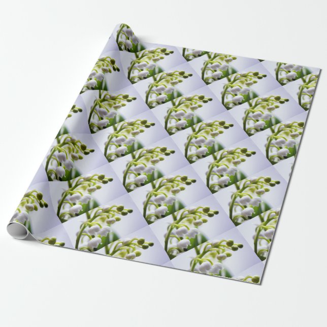 Papel De Regalo Flores del lirio de los valles (Desenrollado)