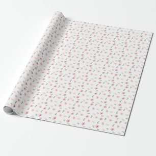 Papel De Regalo Flores Dulces de Campo Cottage Rubor Floral