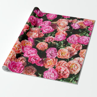 Papel De Regalo Flores florecientes hacen una textura de fondo flo