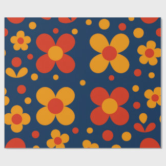 Papel De Regalo Flores geométricas