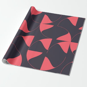 Papel De Regalo Flores geométricas circulares abstractas, elegante