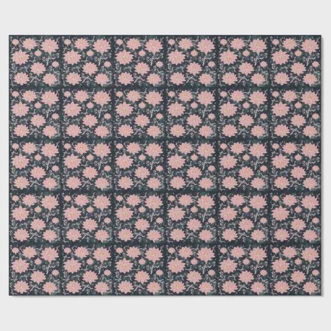 Papel De Regalo Flores mágicas con diseño de brillo  (Superficie plana)