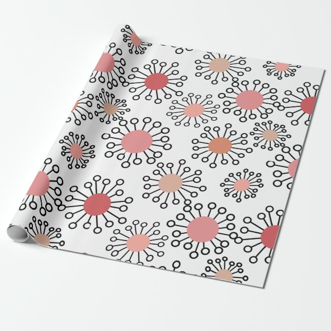Papel De Regalo Flores MCM (Desenrollado)