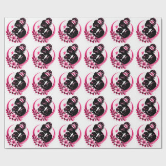Papel De Regalo Flores rosadas elegantes Maternidad Amor Mujeres