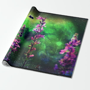 Papel De Regalo Flores rosadas y abeja contra el mundo