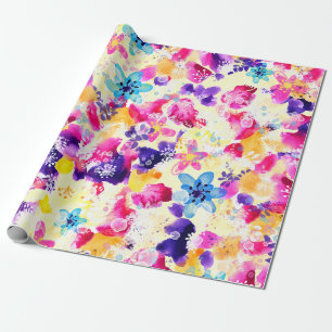 Papel De Regalo Flores Shabby Flowers Meadow