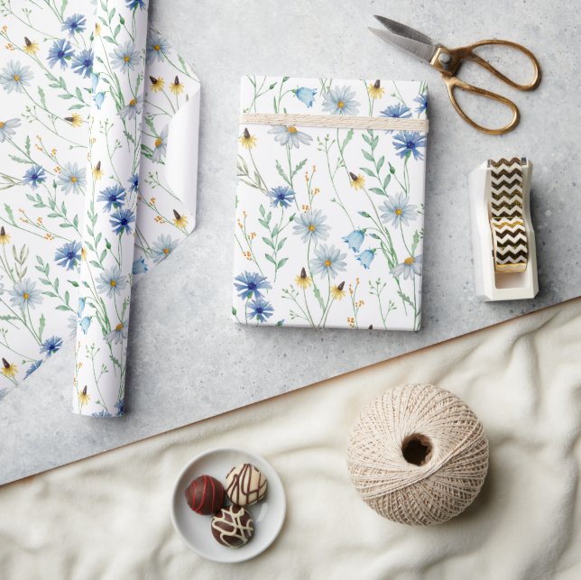 Papel De Regalo Flores silvestres (Artesanía)