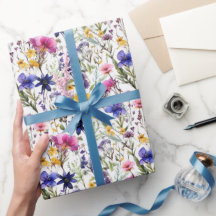 Flores silvestres Cumpleaños Ducha Boda acuarela