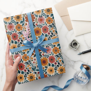 Papel De Regalo Flores silvestres de flores silvestres de Boho del