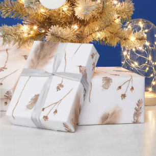 Papel De Regalo Flores silvestres de otoño boho