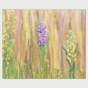 Papel De Regalo Flores silvestres pastel del bosque