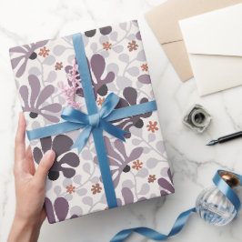 Papel De Regalo Flores y Enredaderas Clásicas Retro