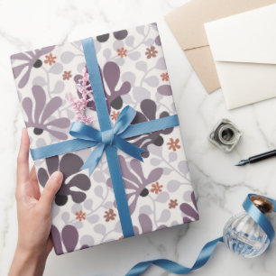 Papel De Regalo Flores y Enredaderas Clásicas Retro