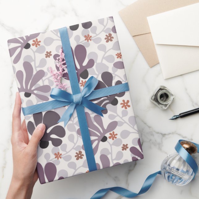 Papel De Regalo Flores y Enredaderas Clásicas Retro (Regalar)