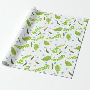 Papel De Regalo flores y follaje