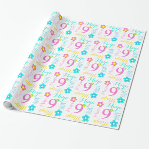 Papel De Regalo Florezca el abrigo conocido de encargo del