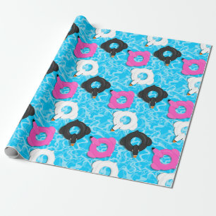 Papel De Regalo Flotadores de pájaros de una pluma