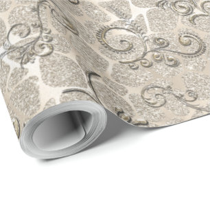Papel De Regalo Flourishes de Champán