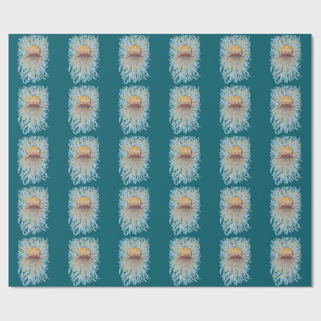 Papel De Regalo Flowe Jellyfish (Superficie plana)