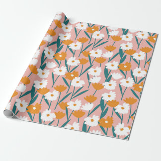 Papel De Regalo flower floral seamless pattern background, print p