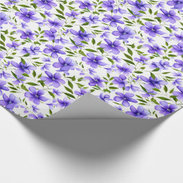 Papel De Regalo Flower Fun Purple Unique