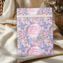 Flower Glitter Mermaid Tail 9th Birthday