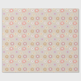 Papel De Regalo Flower Smiley Wrapping Paper