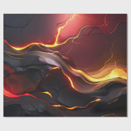 Papel De Regalo Flujo de Lava Volcánico