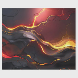Papel De Regalo Flujo de Lava Volcánico