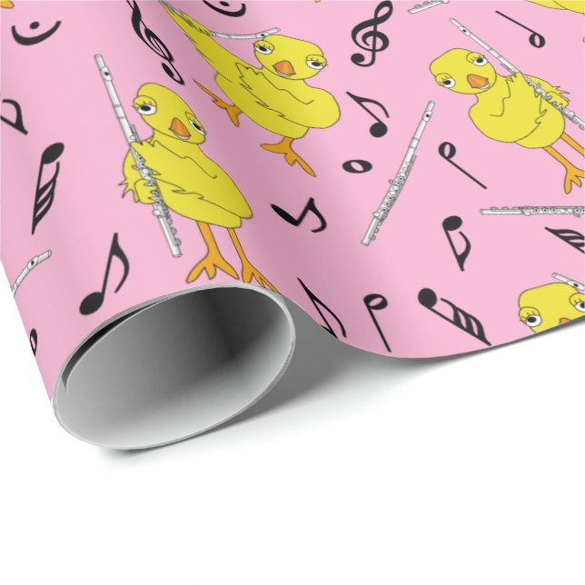 Papel De Regalo Flute Chick Flute Music Notes Tank Top (Esquina del rollo)