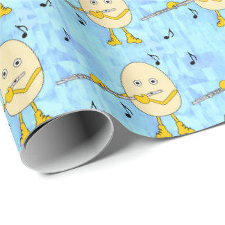 Papel De Regalo Flute Jugando Egghead