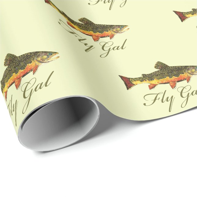 Papel De Regalo Fly Fly Fly Fly Gal (Esquina del rollo)