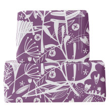 Foliage botánico púrpura moderno