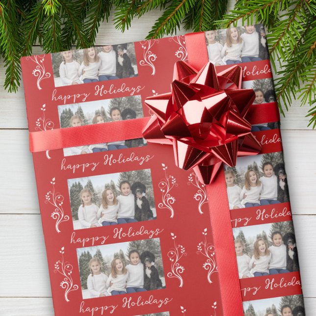 Papel De Regalo Foliage de fotografía familiar Navidades Feliz fer (Subido por el creador)