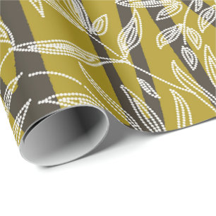 Papel De Regalo foliage tropical formas geométricas verde lima