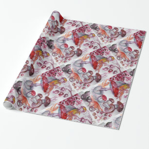 Papel De Regalo FOLLETO MÁGICO DE HABITACIONES Fantasía floral bla