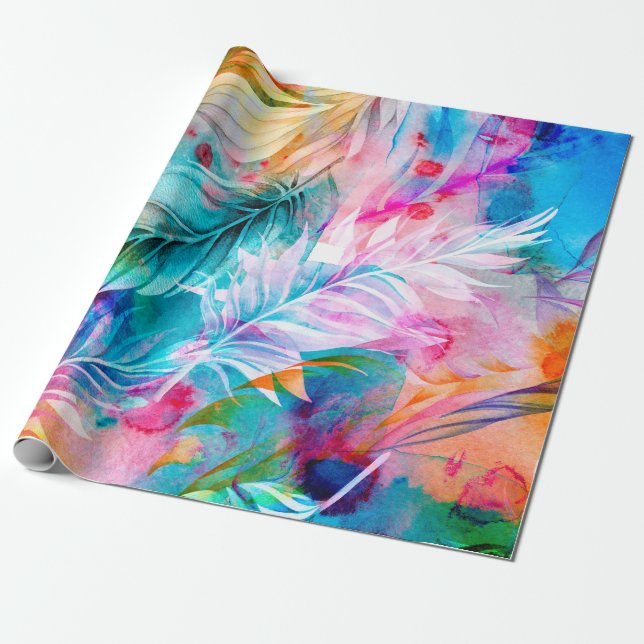 Papel De Regalo Fondo abstracto de las manchas y manchas de las ac (Desenrollado)