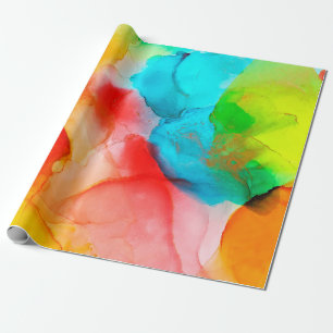 Papel De Regalo Fondo abstracto de tinta de alcohol, fotoabstracci