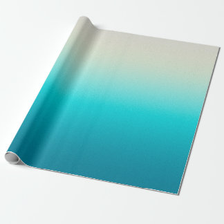 Papel De Regalo Fondo abstracto degradado azul acuático con ombre