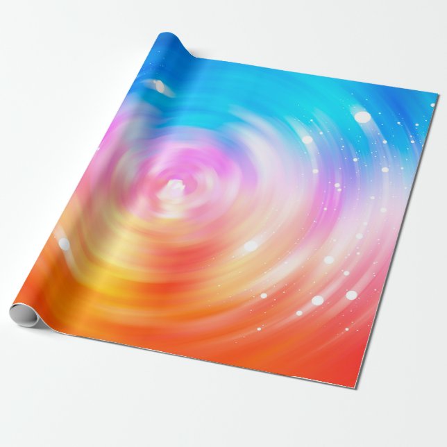 Papel De Regalo fondo abstracto. fondo de círculos brillantes  (Desenrollado)