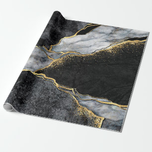 Papel De Regalo fondo abstracto, mosaico de mármol blanco y negro