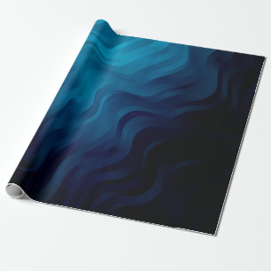 Papel De Regalo Fondo azul oscuro con líneas. Ilustración colorida