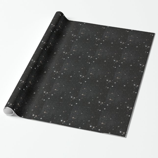 Papel De Regalo Fondo - cielo nocturno y estrellas (Desenrollado)